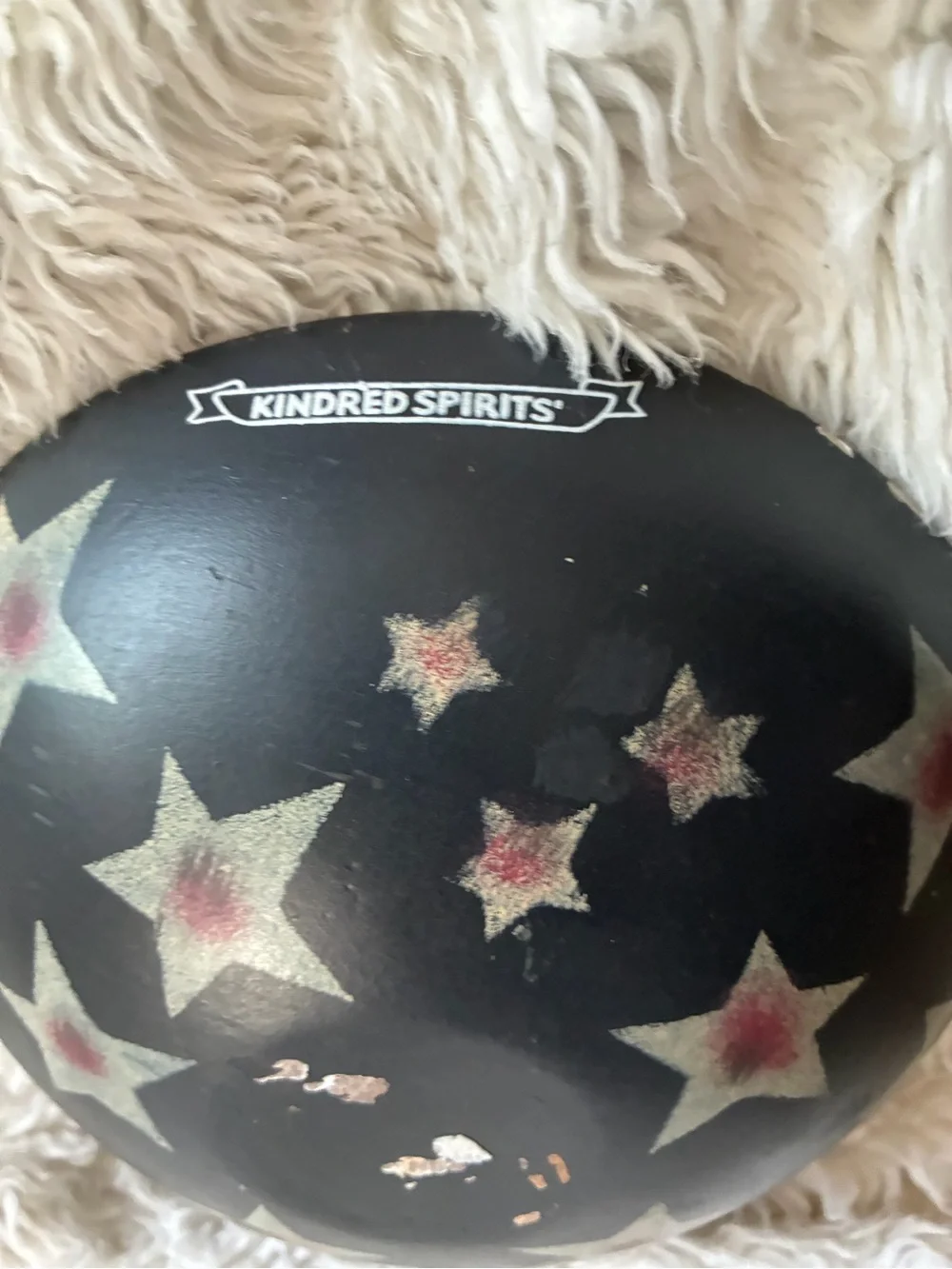 Vintage Kindred Spirits 8” DOUGH BOWL Primitive Jack-o-Lantern